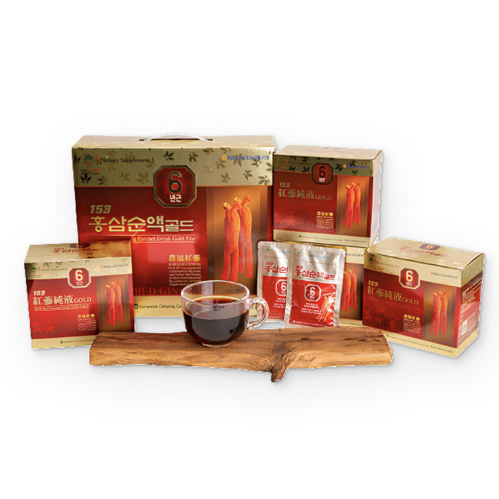 Korean Red Ginseng Extract Drink Gold Pouch 70ml × 60