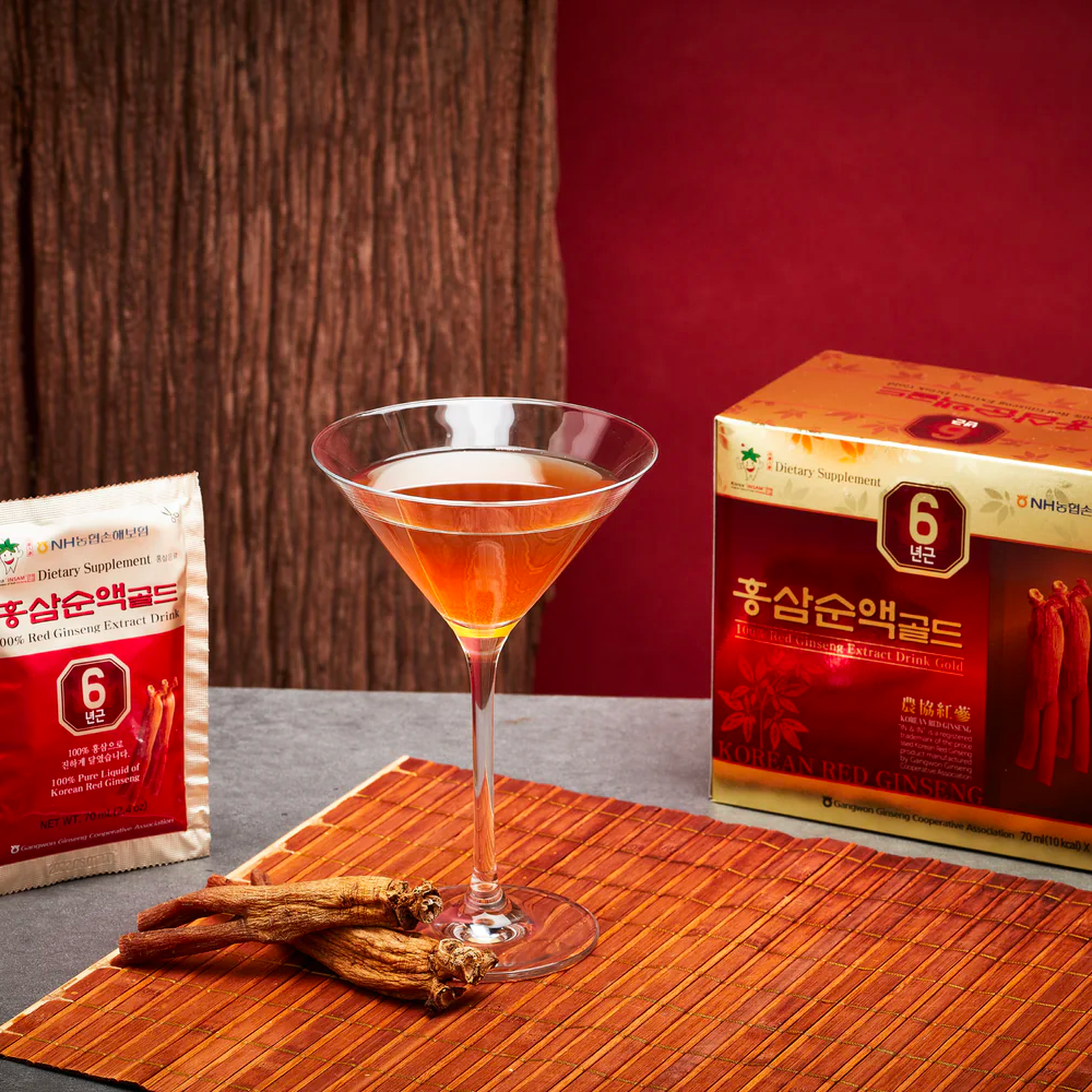 Korean Red Ginseng Extract Drink Gold Pouch 70ml × 60